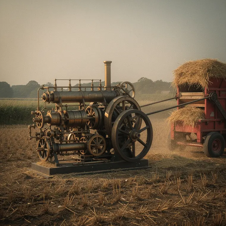 Steam Locomobile, 1870, Portable Steam Engine