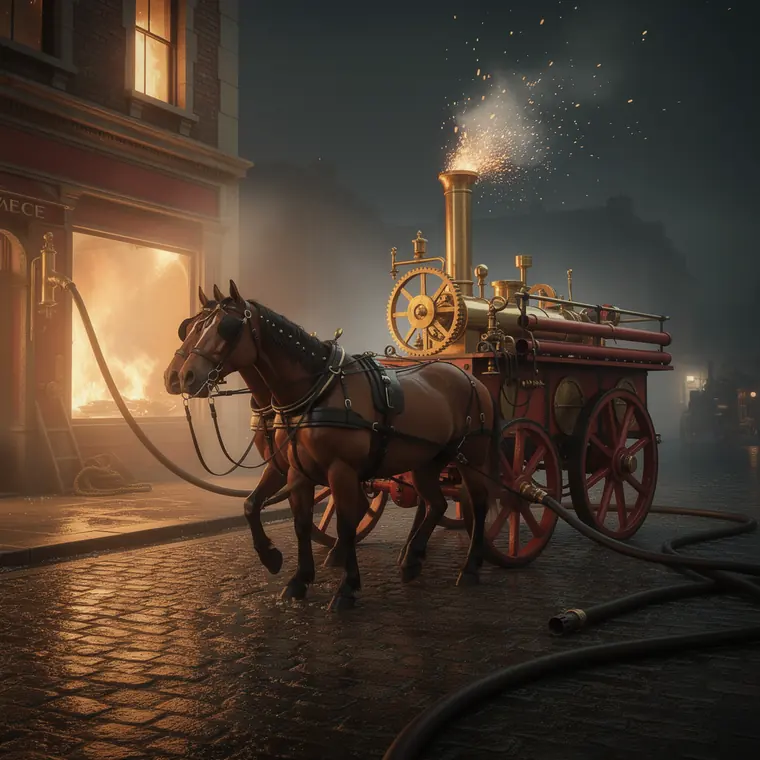 Steam Fire Engine, 1829, Fire Pump