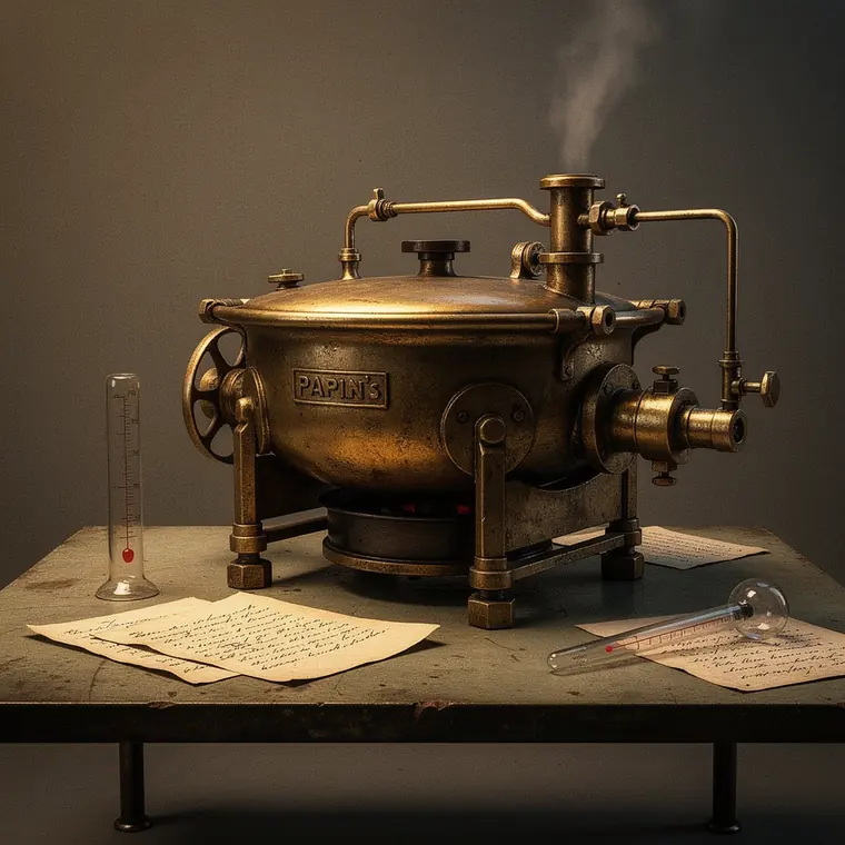 Papin Digester, 1679, Steam Digester