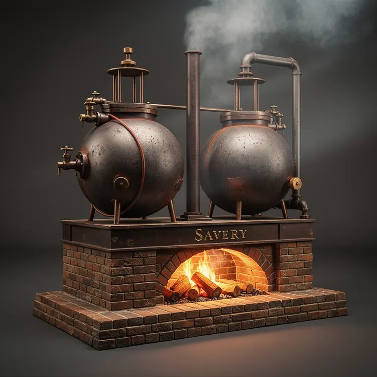 Savery Steam Pump, 1698, Fire Engine