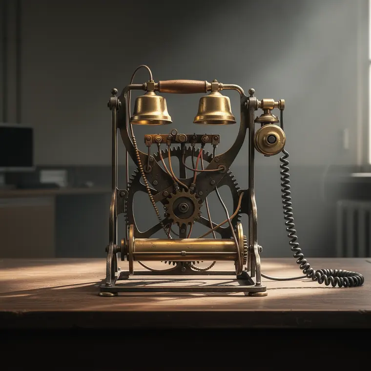 Ericsson Skeleton Set, 1892, Desk Telephone