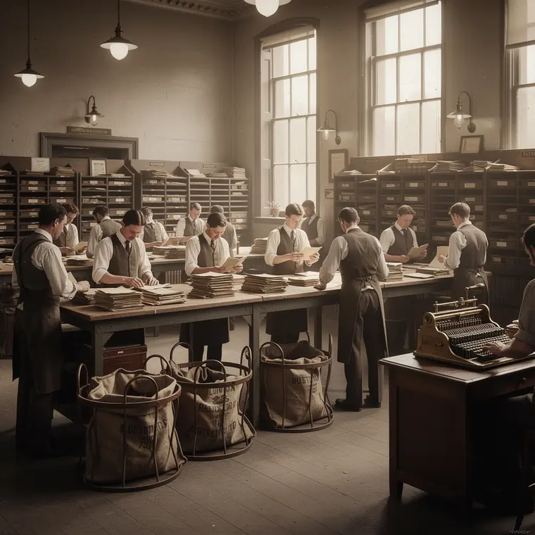 Sorting Hall, 1895, Sorting Plant