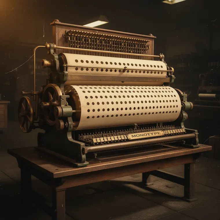 Monotype Keyboard, 1897, Single Type Composing Machine