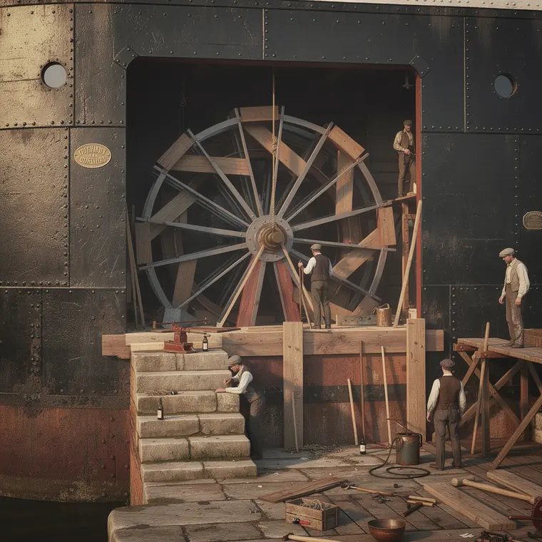 Persia, 1856, Iron Paddle Steamer