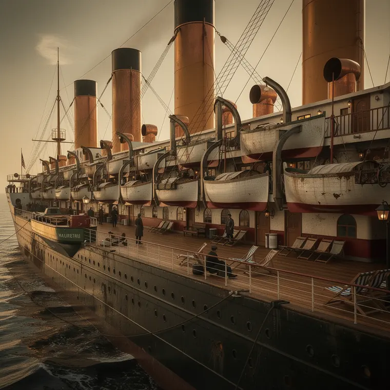 Mauretania, 1907, Boat Deck