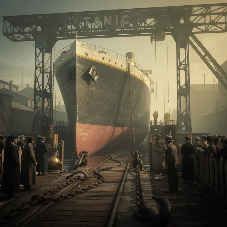 Titanic, 1911, Ship Launch