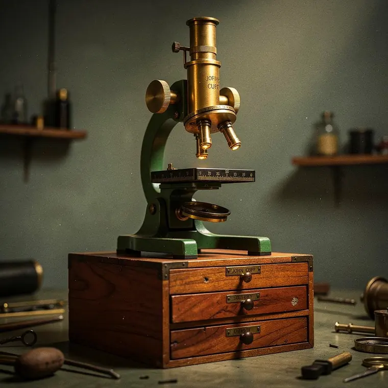 Cuff Chest Microscope, 1744, Compound Microscope
