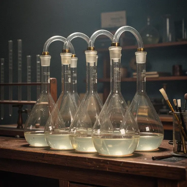 Swan Neck Flasks, 1861, Swan Neck Flask