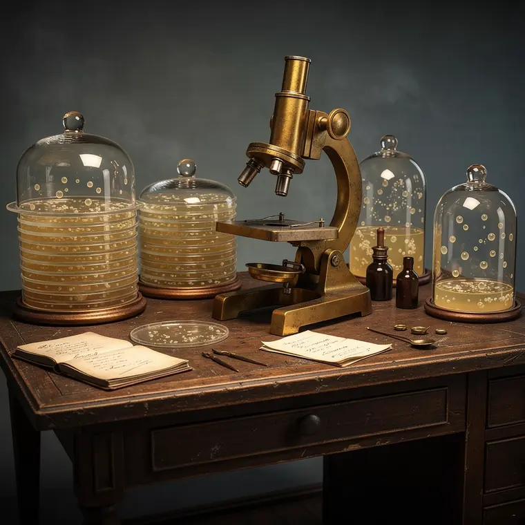Koch Plate Cultures, 1881, Bacterial Culture