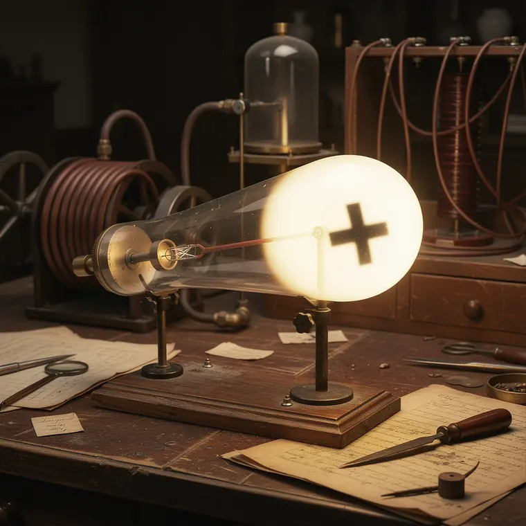 Crookes Maltese Cross, 1879, Cathode Ray Tube