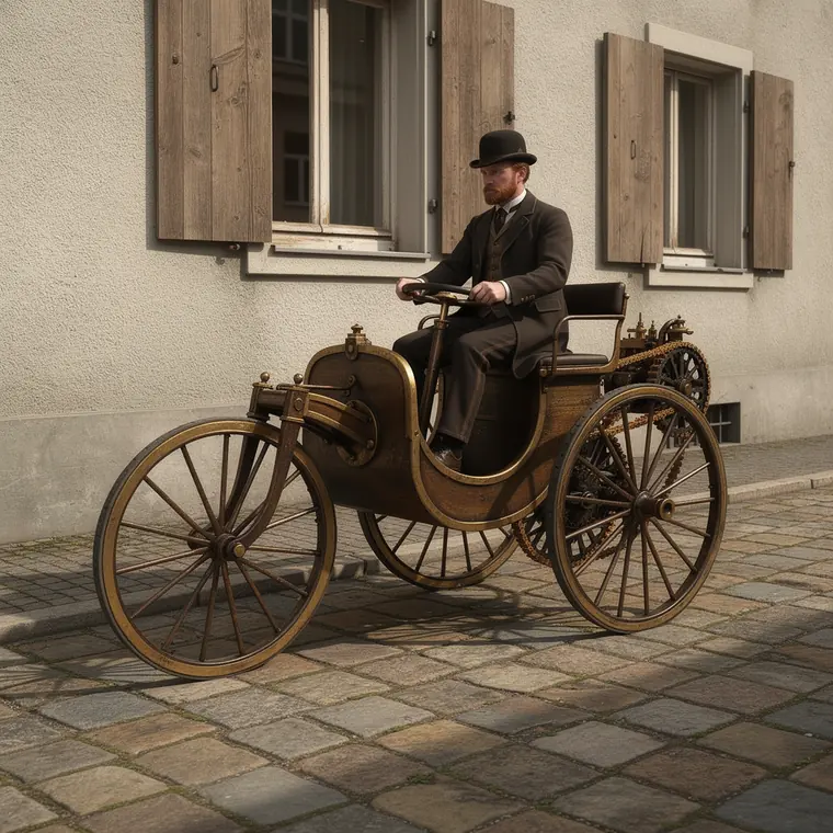 Benz Patent-Motorwagen, 1886, Three Wheeled Motor Car