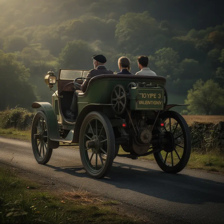 Peugeot Type 3, 1891, Vis-a-Vis with Frame Cooling