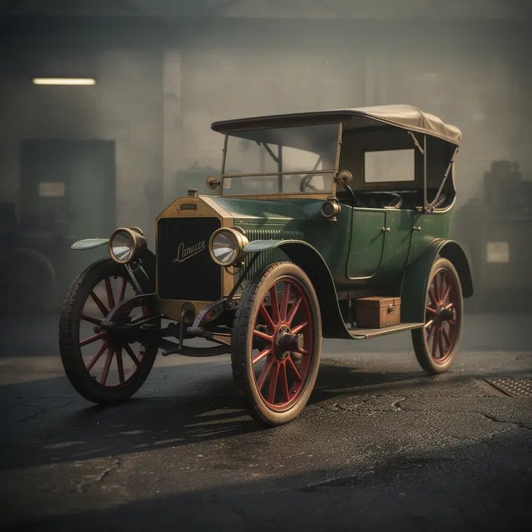 Lanchester Phaeton, 1896, Flat Twin Car with Epicyclic Gear
