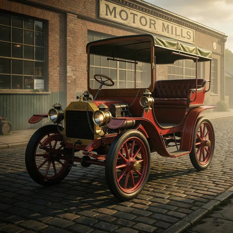 Coventry Daimler Wagonette, 1897, Wagonette with Twin Cylinder Engine