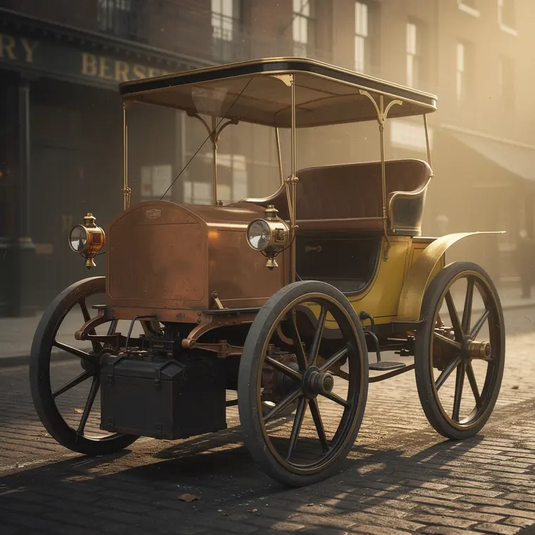 Bersey Electric Cab, 1897, Electric Cab