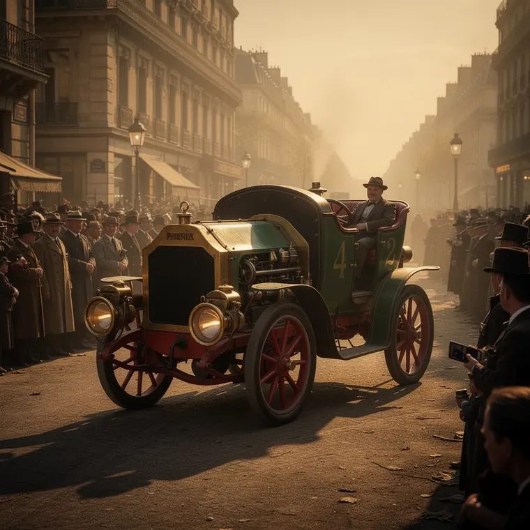 Levassor Panhard Nummer Fuenf, 1895, Racing Car with Phenix Engine