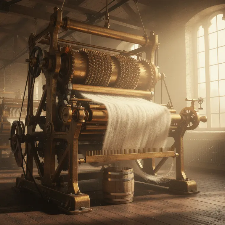 Arkwright Carding Engine, 1775, Carding Engine