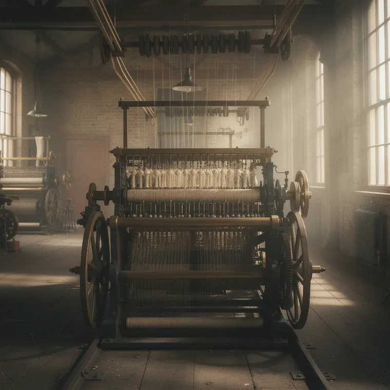Crompton Mule, 1779, Spinning Mule