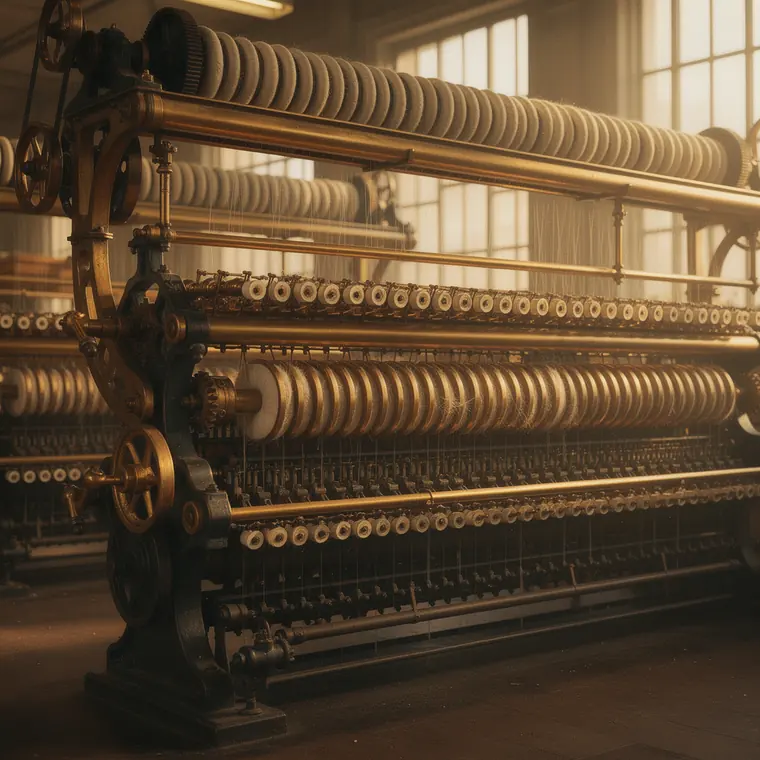 Thorp Ring Frame, 1828, Ring Spinning Frame