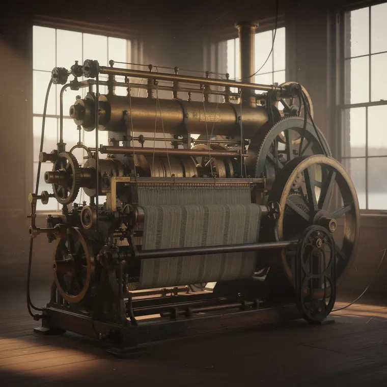 Waltham Power Loom, 1814, American Power Loom
