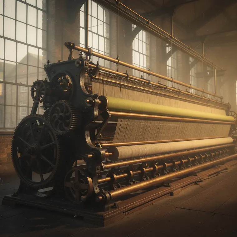 Roberts Cast Iron Loom, 1822, Cast Iron Loom