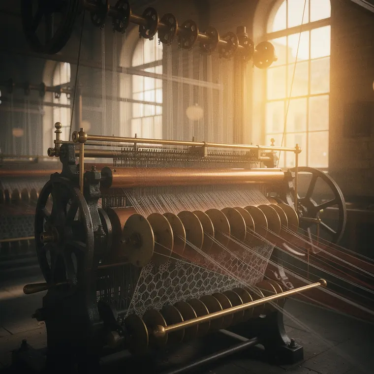 Heathcoat Bobbinet, 1808, Bobbinet Lace Machine