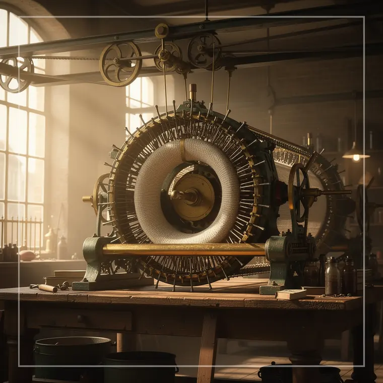 Brunel Circular Knitter, 1816, Circular Knitting Machine