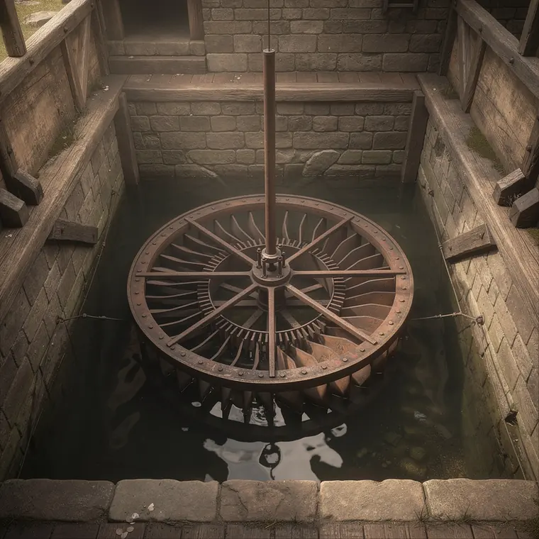 Fourneyron Turbine, 1827, Water Turbine