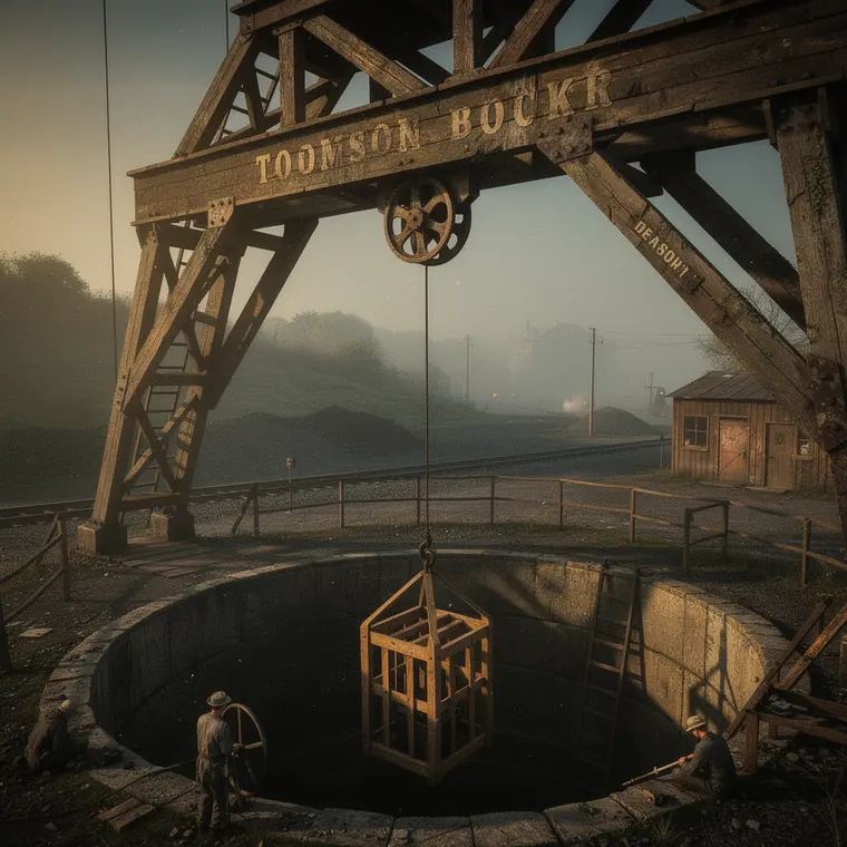 Tomson-Bock, 1858, Timber Headframe