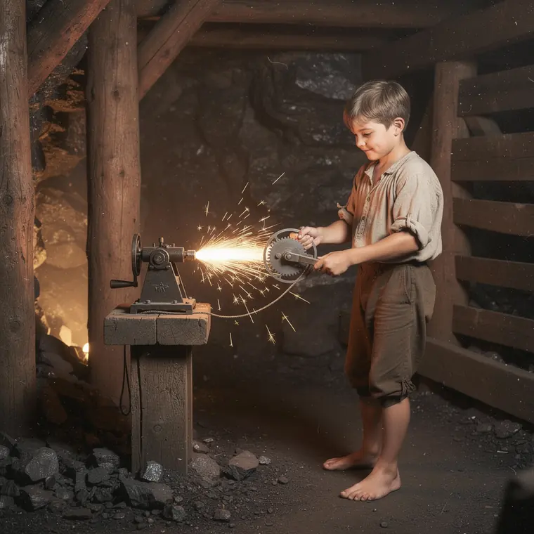 Spedding Steel Mill, 1750, Steel Mill Spark Light