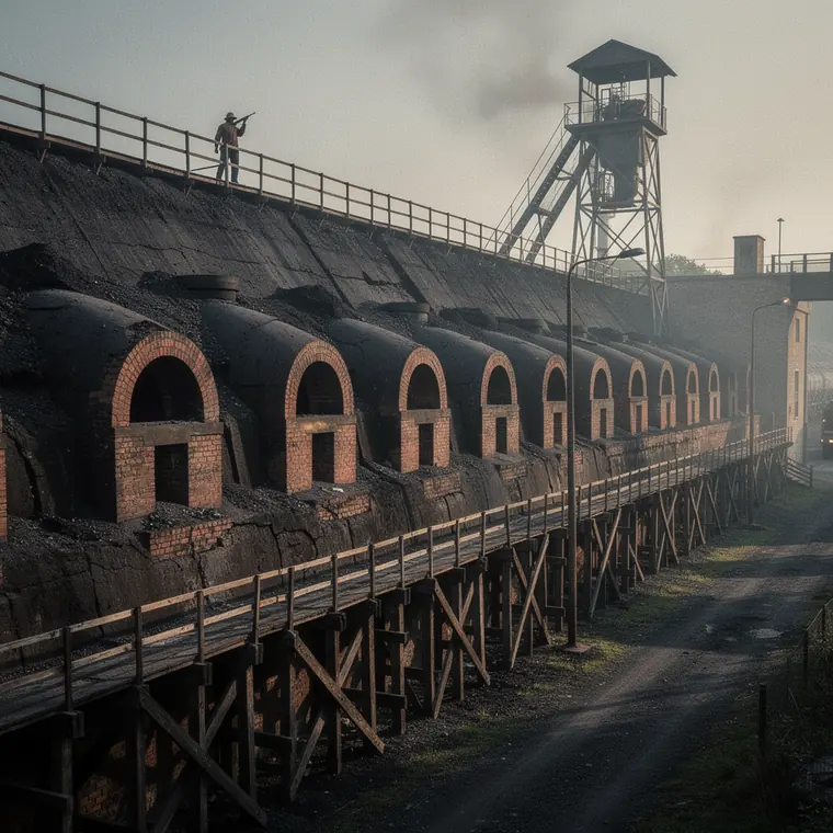 Bienenkorboefen von Connellsville, 1880, Beehive Coke Oven