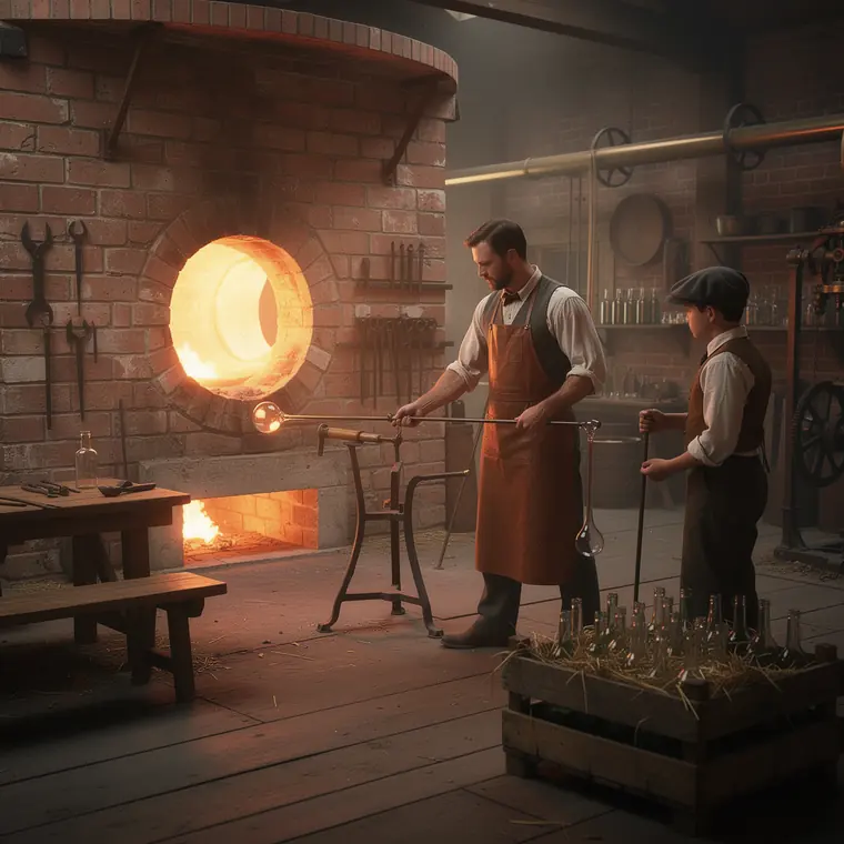 The Glassmaker, 1870, Glassworks