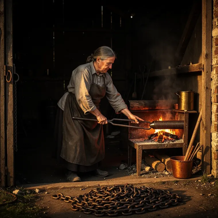 The Chainmakers, 1890, Chain Forge