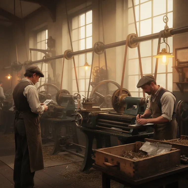 The Fitting Shop, 1890, Engineering Workshop