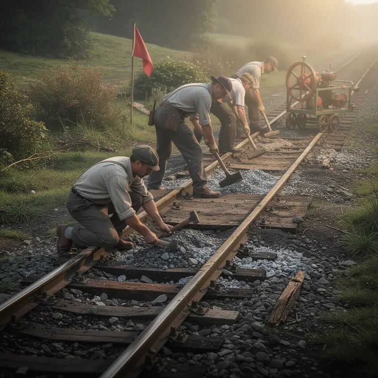 The Platelayers, 1880, Permanent Way Work