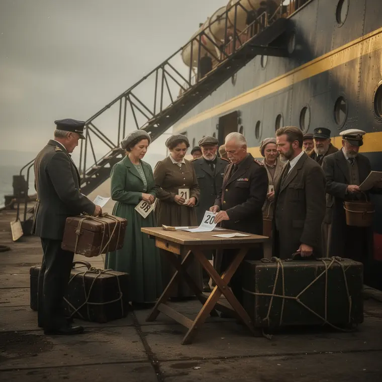 The Emigrant Quay, 1885, Emigrant Port