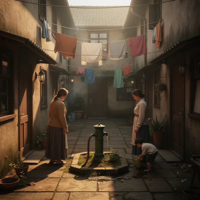The Back Court, 1875, Workers Quarter