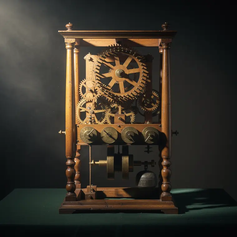 Poleni's Calculating Machine, 1709, Wooden Pinwheel