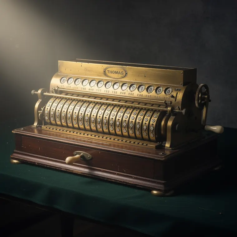 Thomas Arithmomètre, 1851, Stepped Drum