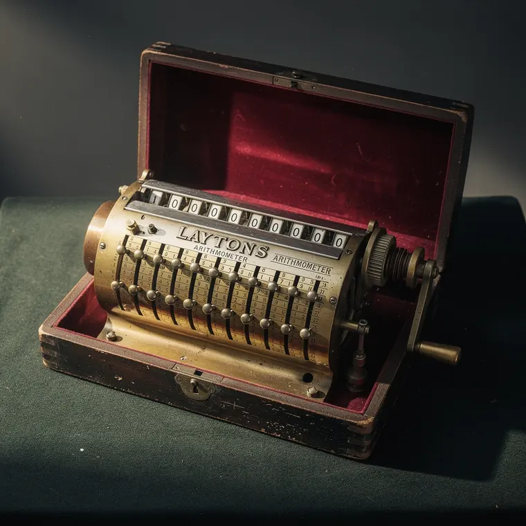 Layton's Arithmometer, 1883, Stepped Drum
