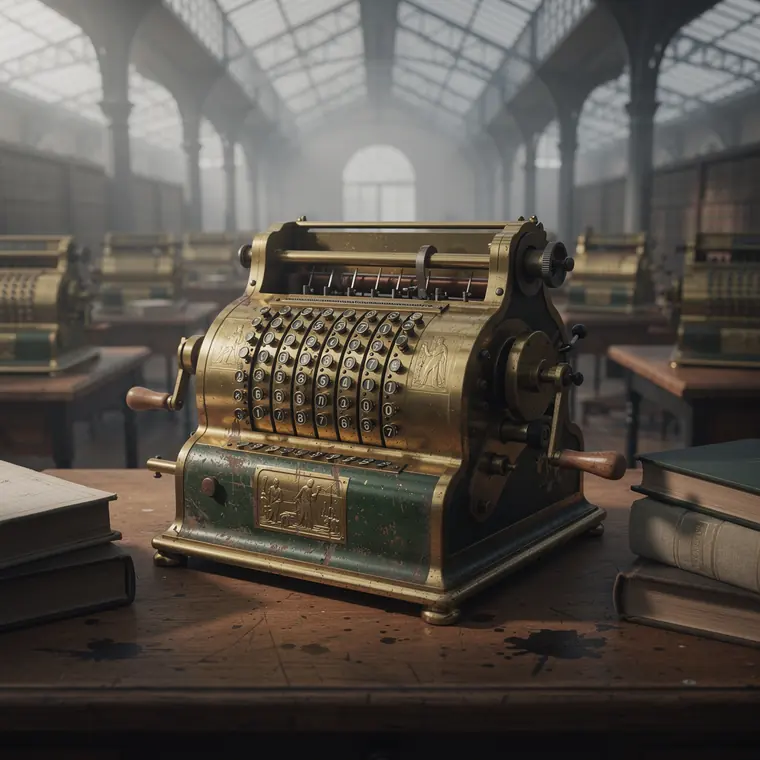 The Calculating Room, 1900, Arithmometer