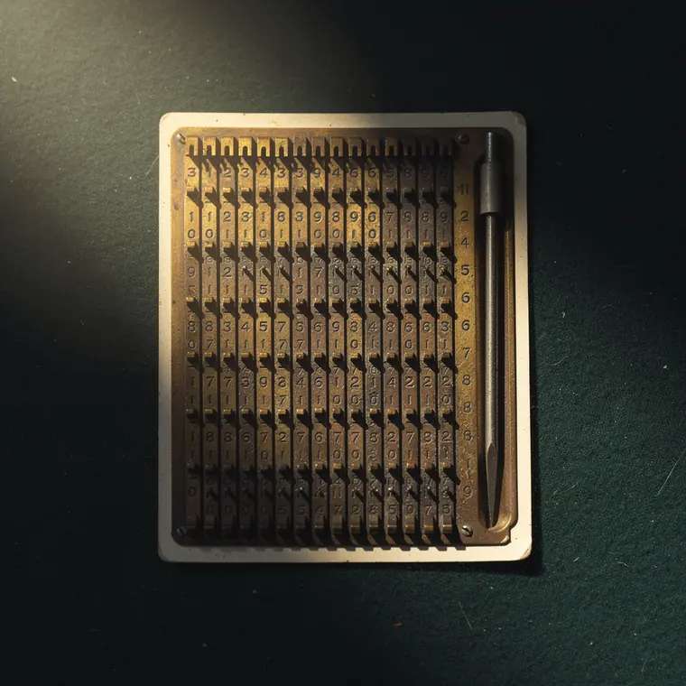 Troncet Arithmographe, 1889, Slide Adder