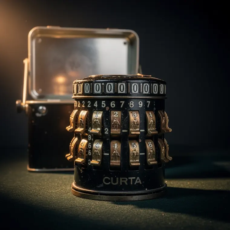 Curta Type II, 1954, Stepped Drum