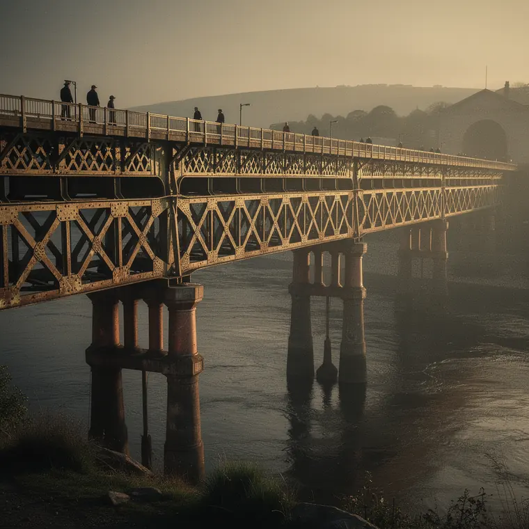 Firth of Tay Bridge, 1878, Lattice Girder on Cast Iron Piers