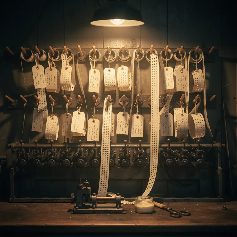 Newmanry Tape Loops, 1944, Paper Tape Preparation