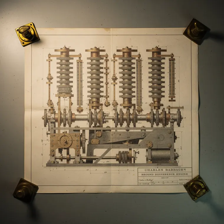 Difference Engine No. 2, the Design, 1849, Difference Engine, Second Design