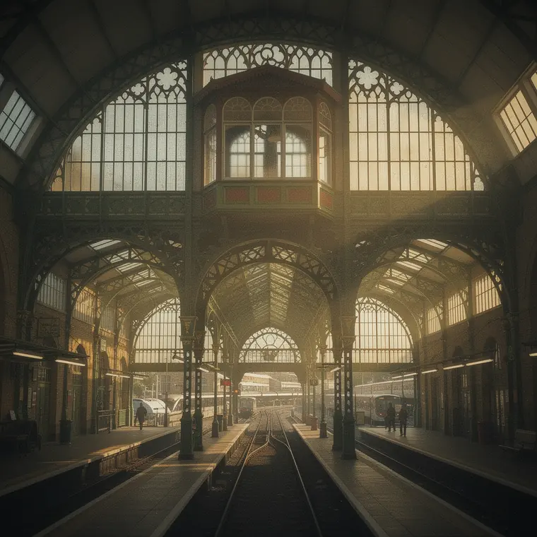 Paddington Station, 1854, Wrought Iron Train Shed