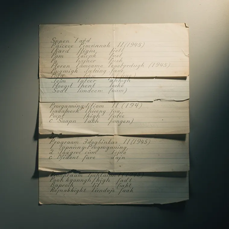 Plankalkül, 1945, Programming Notation