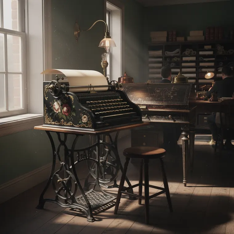 Sholes & Glidden Type-Writer, 1874, Understrike