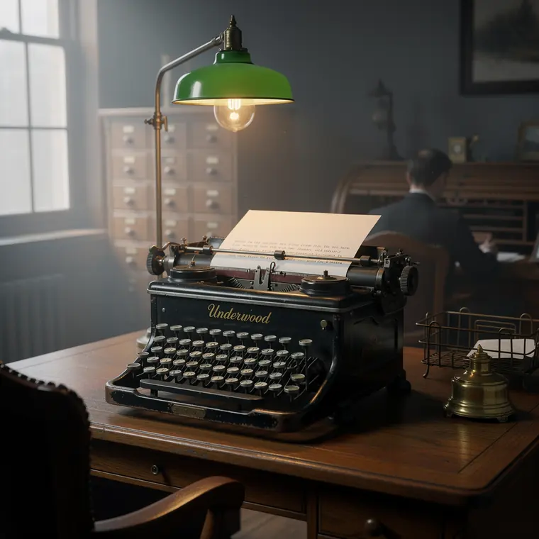 Underwood No. 5, 1900, Frontstrike